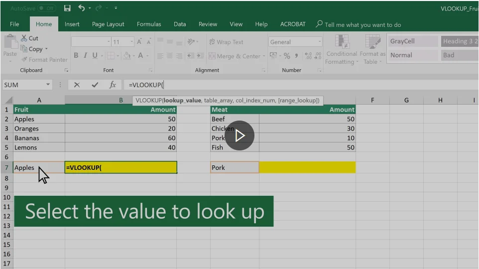 Konversi nilai angka ke huruf dengan vlookup