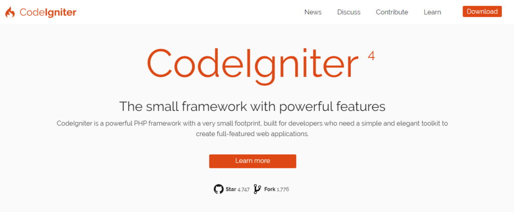 framework php codeigniter