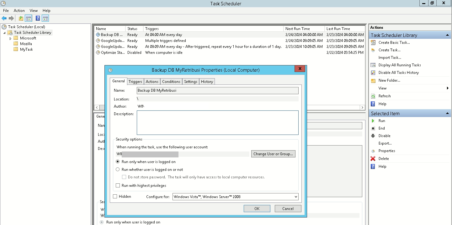 Cara Backup Database MySQL Secara Otomatis pada Windows Server