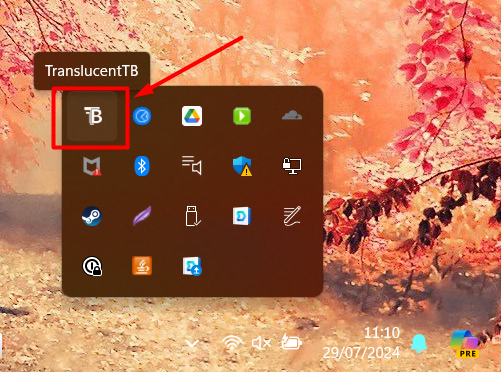 Mengubah Taskbar Transparan Windows 11