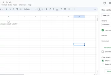 Ceklis Google Spreadsheet