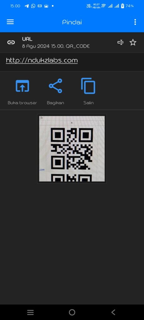 Membuat QR Code di Spreadsheet