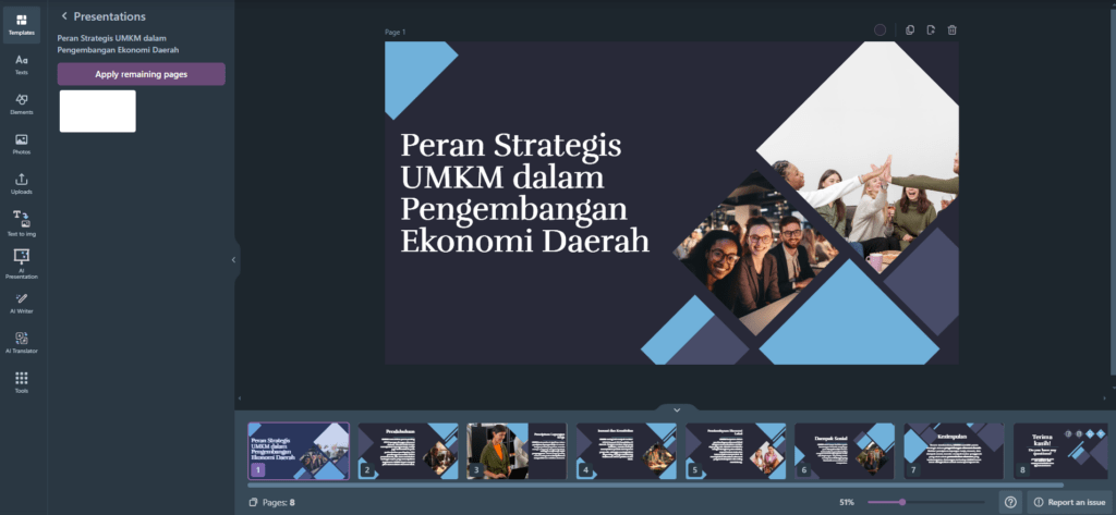 Membuat PPT dengan AI