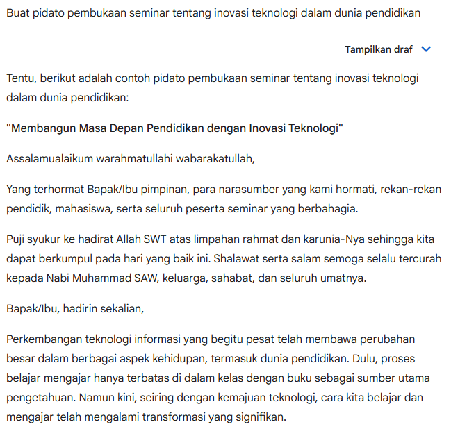 Prompt AI Untuk Pidato