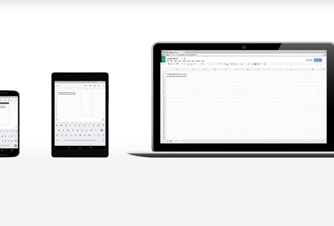 Edit Google Sheet di HP