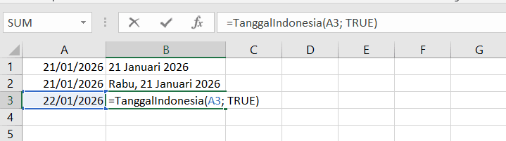 Konversi Tanggal Indonesia Excel