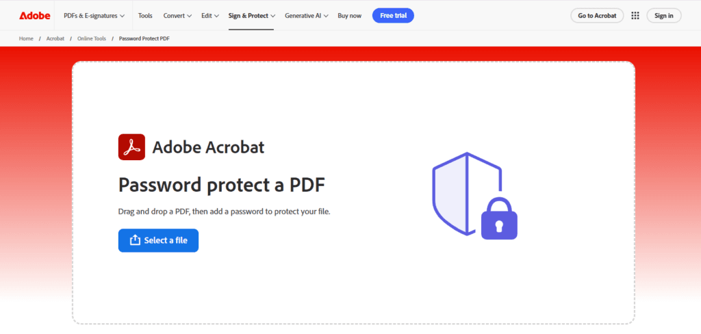 Buat Password PDF menggunakan tools online