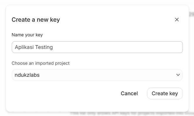 Buat Gemini API Key
